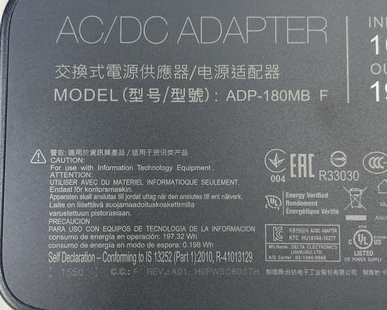Asus ADP-180MB Rog G750JW 19.5V 9.23A 180W