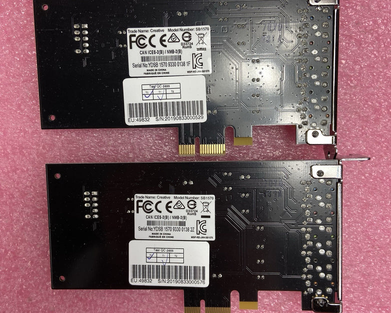Creative Labs Sound Blaster SB1570 PCIe Audio Card Lot of 2