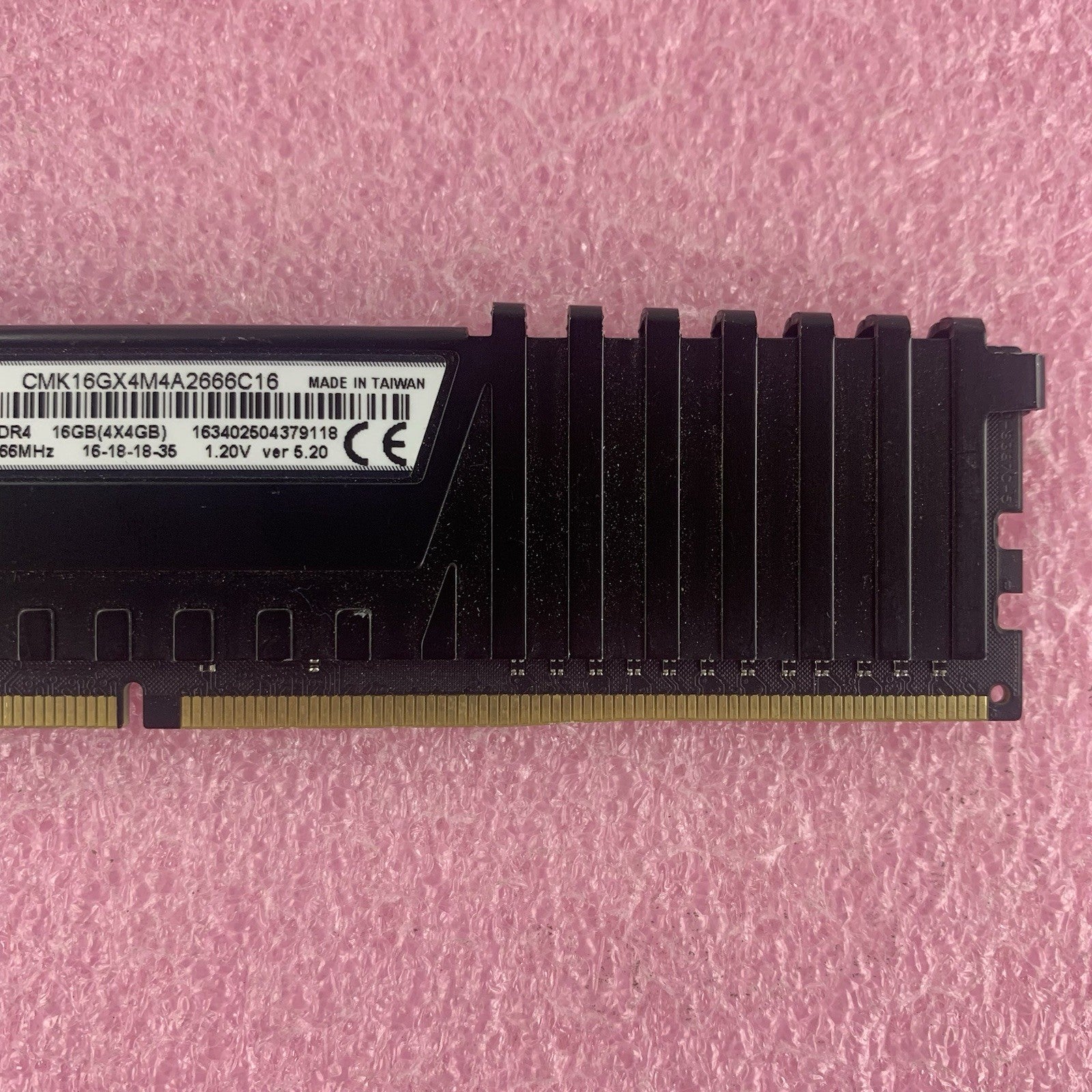 Corsair CMK16GX4M4A2666C16 Vengeance LPX 4 GB 1x4GB RAM DDR4 2666MHz Lot of 6x3