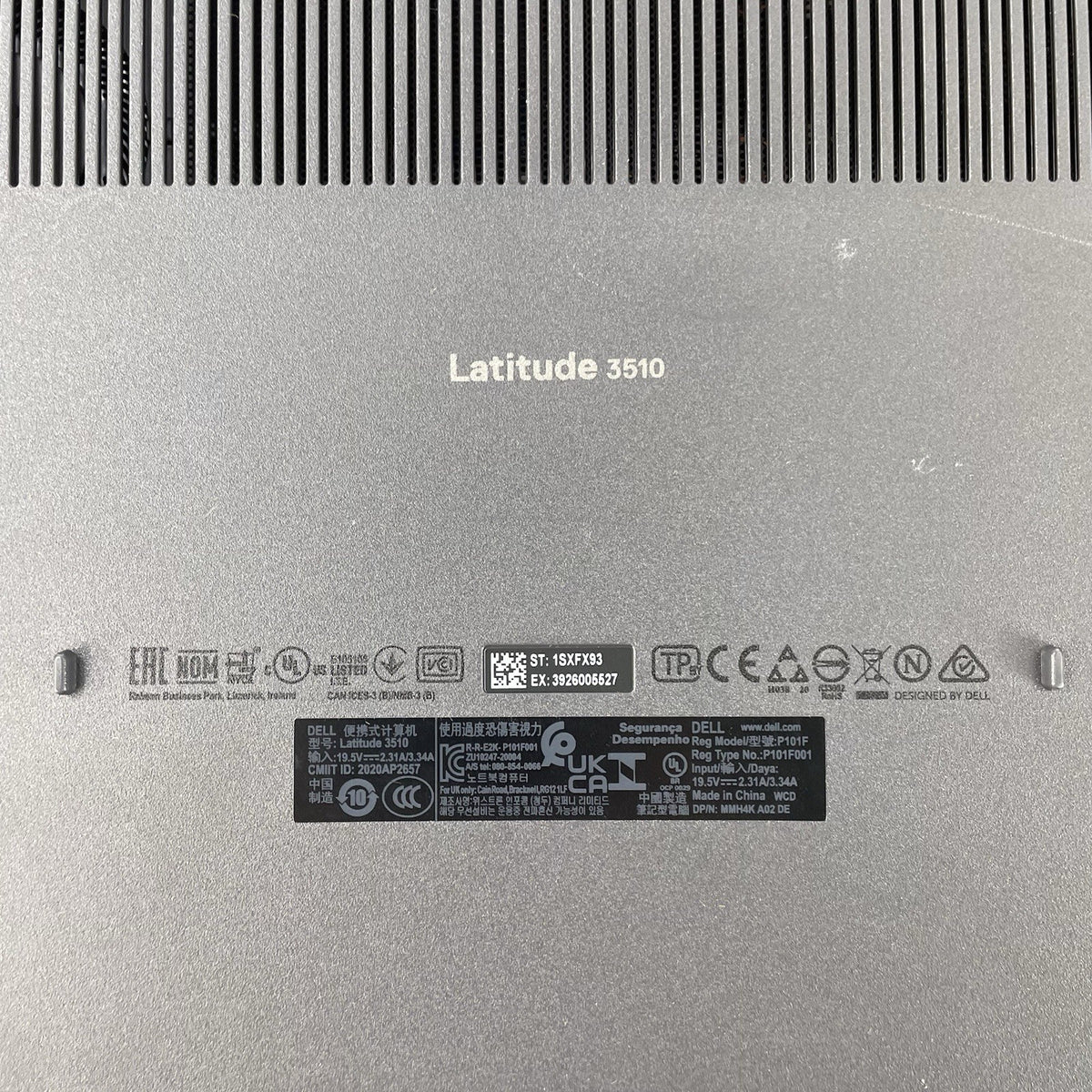Dell Latitude 3510 15.6" i5-10310U 2.20 GHz 8 GB RAM No SSD/OS/AC17