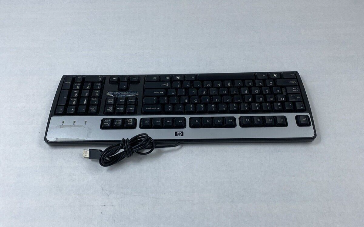 Lot of 4 HP KU-0316 USB Keyboard Tested