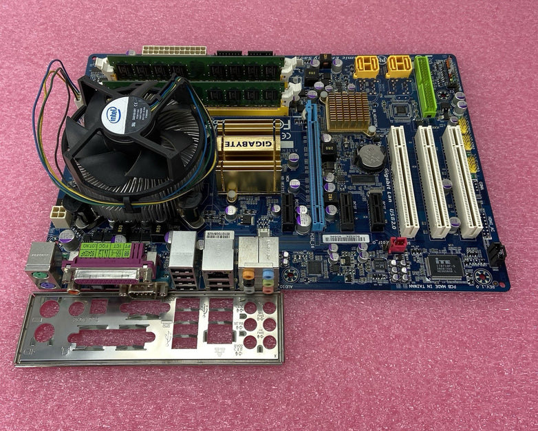 Gigabyte EP35-DS3L Motherboard Intel Core 2 Quad Q6600 2.4GHz 2GB RAM w/Shield