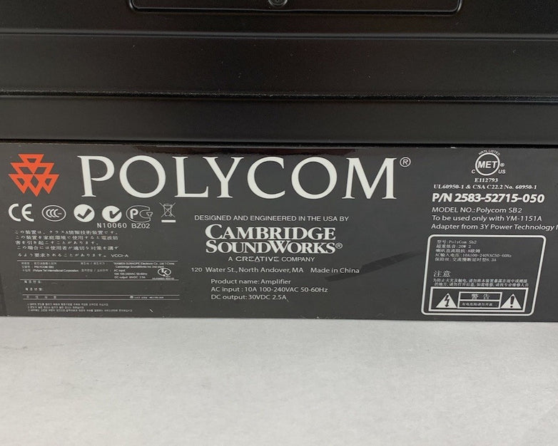 Polycom SB2 Soundbar - Broken Left Speaker Cover