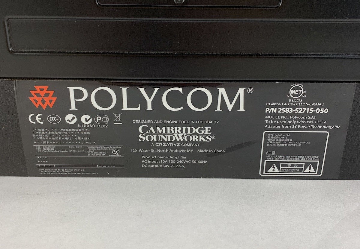 Polycom SB2 Soundbar - Broken Left Speaker Cover