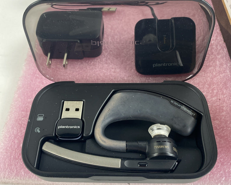 Plantronics B235 Voyager Legend UC Bluetooth Headset and Charging Case Untested