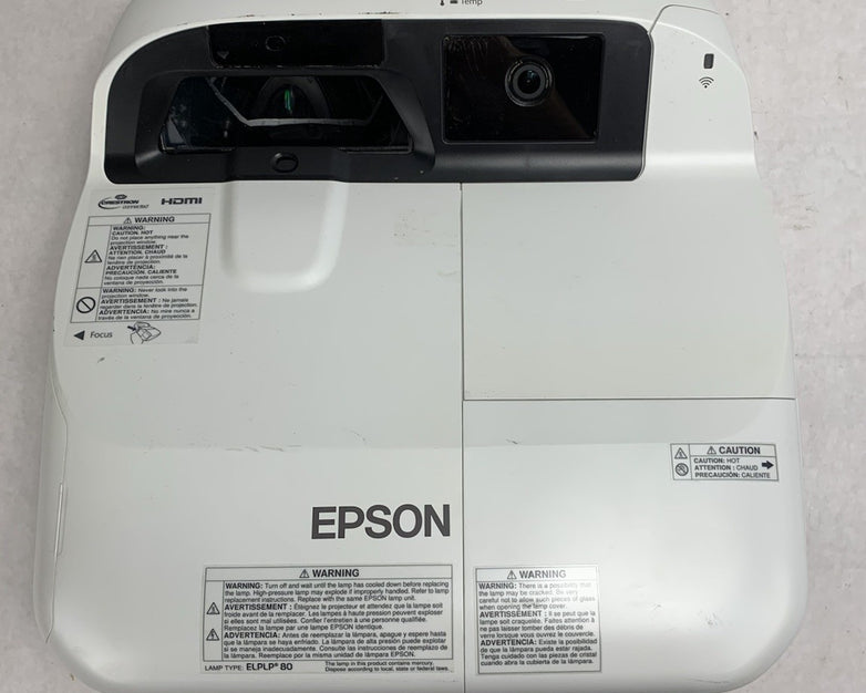 Epson BrightLink 595Wi H599A LCD Projector 14 Lamp Hours - No Remote Loud Fan