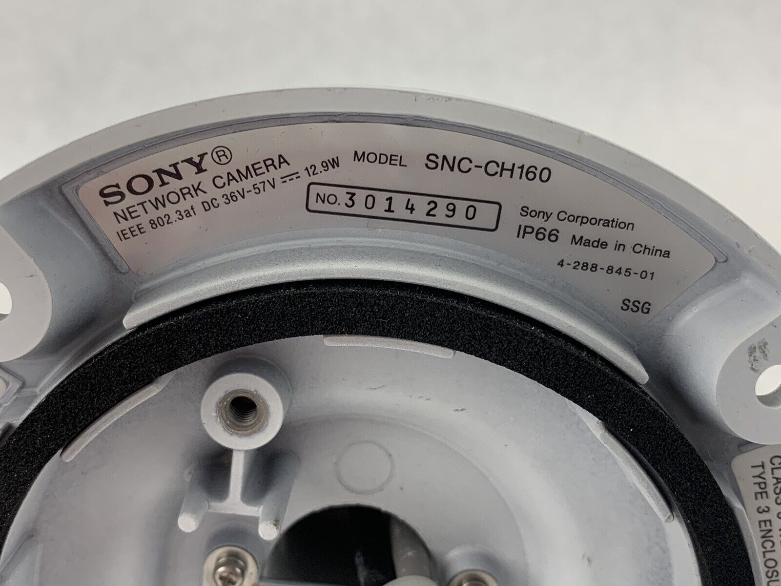 Sony Ipela HD Outdoor Camera SNC-CH160 IEEE(POE) DC 36V-57V 12.9W