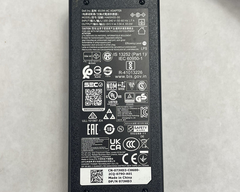 Dell 65W AC Adapter HA65NS5-00 Lot of 3