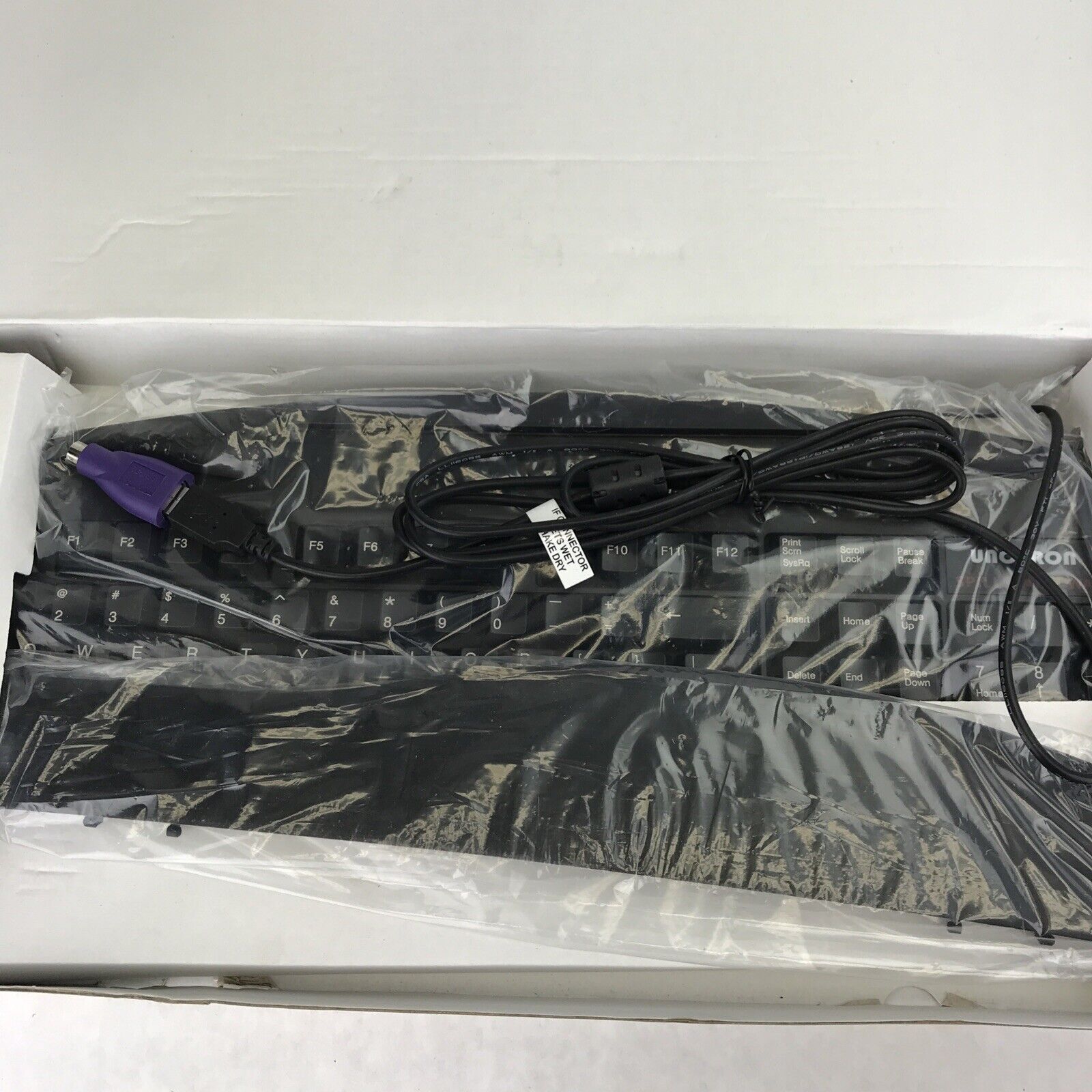 Unotron SpillSeal Washable Black Keyboard S6000K