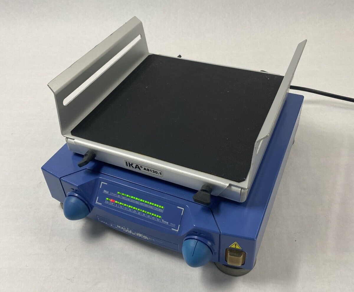 IKA KS 130 B S1 Low Profile Orbital Laboratory Shaker Power Tested No Power Cord
