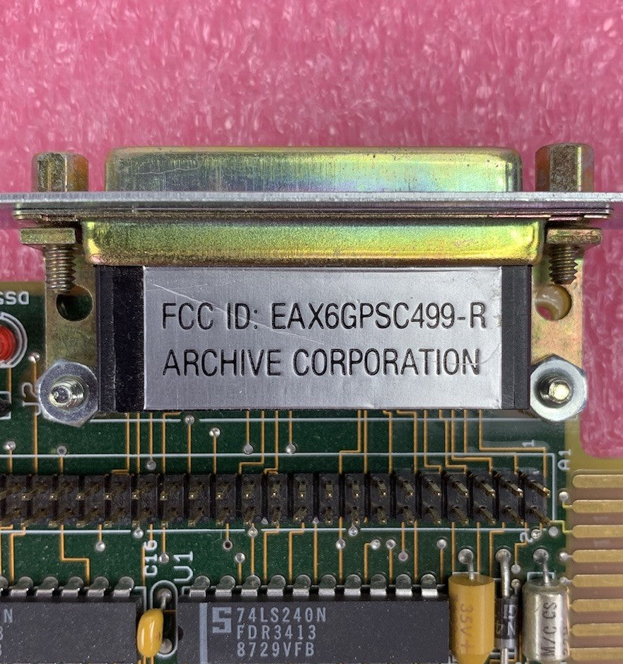 Archive Corporation EAX6GPSC499-R 8-Bit ISA Tape Controller