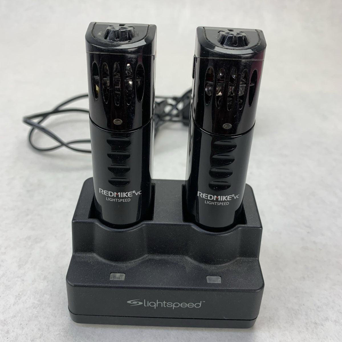 Lightspeed RedMike VC Infrared Microphone Set Charging Base and AC Adapter Black1