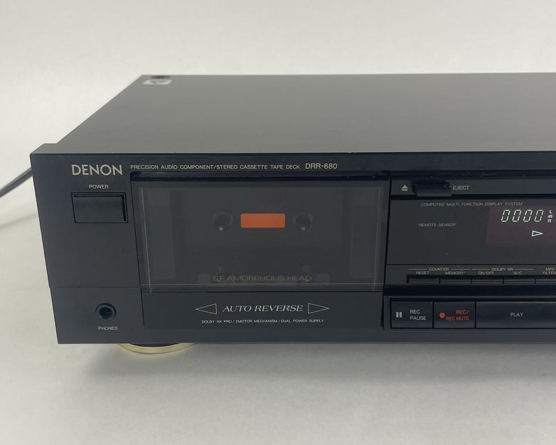 Denon Vintage Precision Component Stereo Cassette Deck Model No:  DRR-680