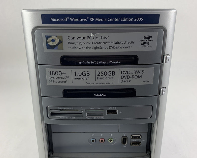 HP Pavilion A1330n Computer AMD Athlon 64 3800+ 2.4 GHz 1 GB Ram No OS No HDD
