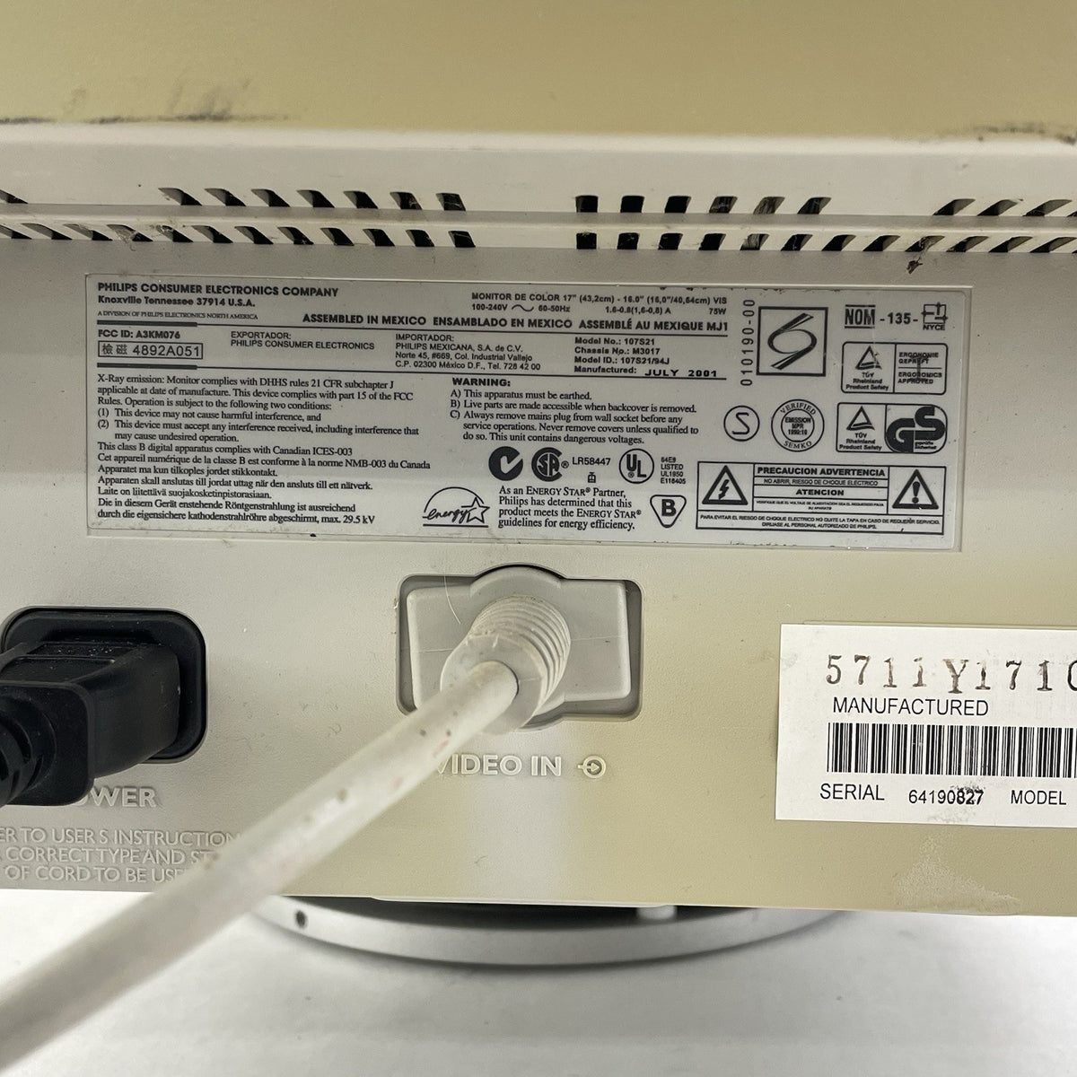Philips Lightframe 107S21  17" 100Hz VGA CRT Monitor - Tested10