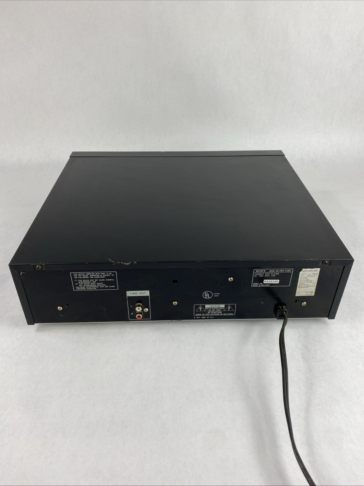 Sony CDP-C365 5 Disc Ex-Change CD Player - Tested7