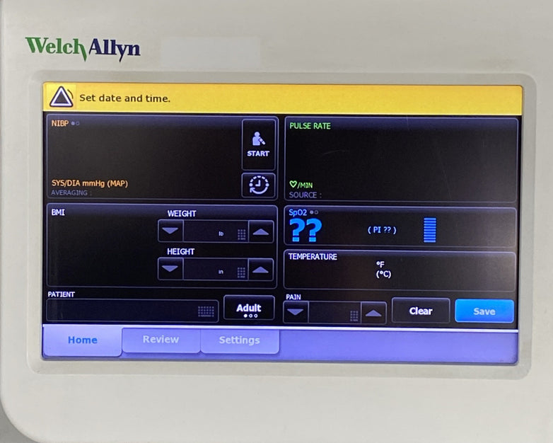 Welch Allyn 6000 Series Vital Sign Monitor 63MTXX w/ Mobile Stand 4800-60