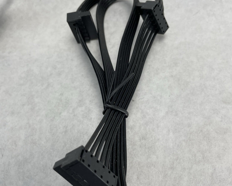 Unbranded 6 Pin to 3 x SATA Driver Power Supply Modular Cable Lot of 2