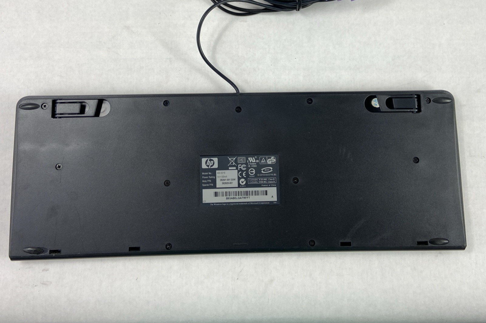 Lot of 4 (Four) Hewlett Packard HP KB-0316 | SK-2880  Black/Silver PS/2