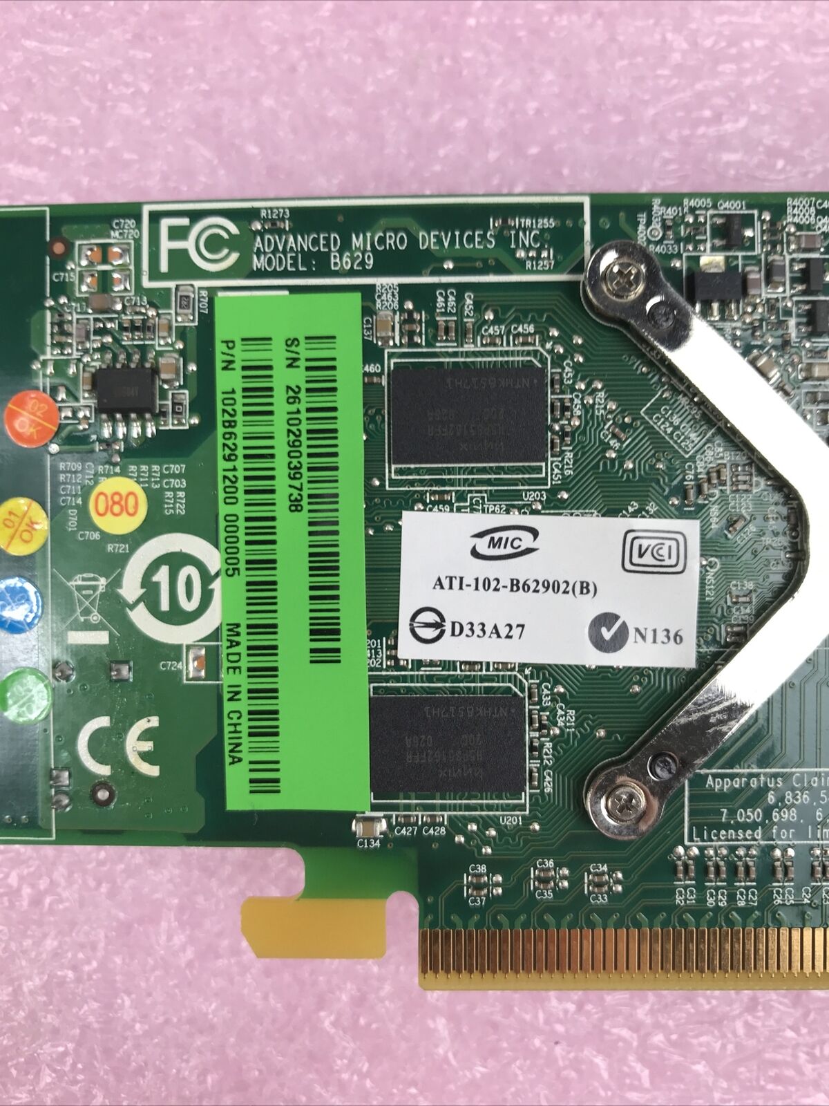 ATI Radeon B629 109-B62941-00 PCI-E Video Graphics Card 4.F3 (Lot of 5)