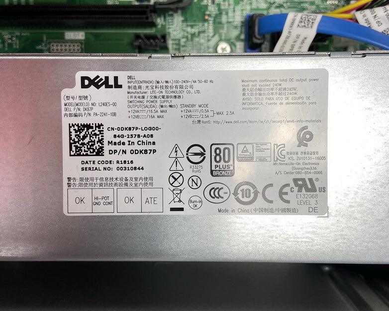 Dell Optiplex 7050 MT Intel Core i5-7500 3.4GHz No RAM\HDD\OS
