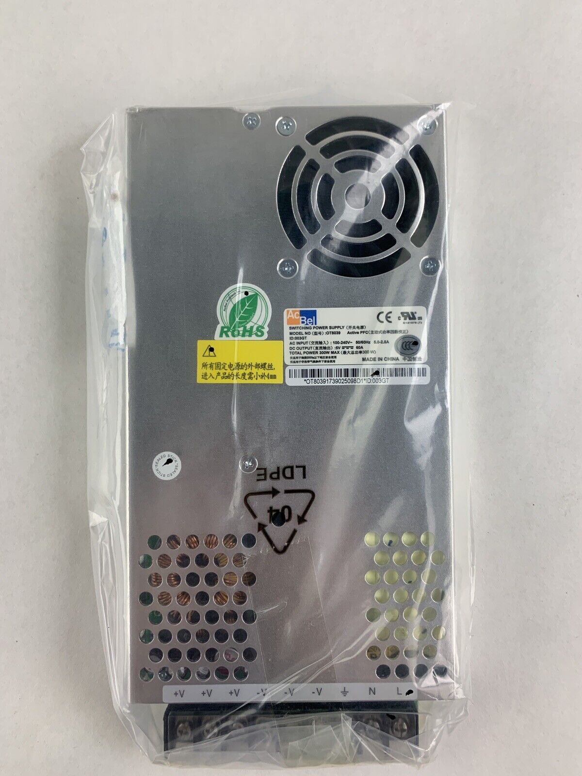 New Box Opened ACbel Switching Power Supply OT8039 100-240V 50/60Hz 300W 5V-60A