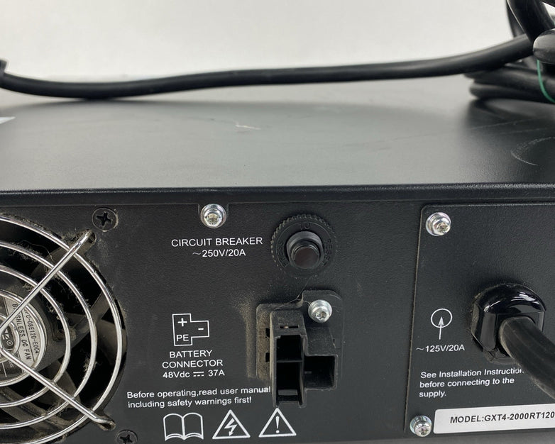 Vertiv Liebert GXT4-1500RT120 Battery Backups Tested - No Batt Ears Card