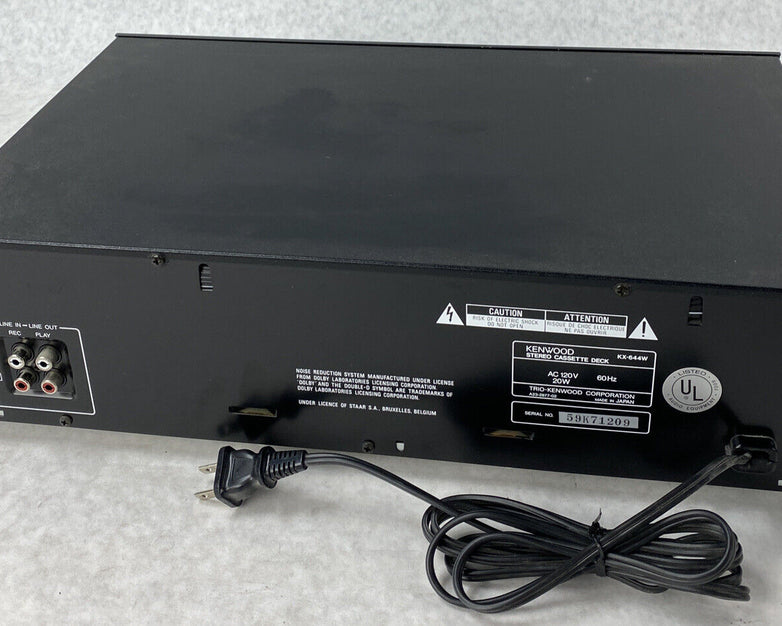 Kenwood KX-644W Dual Tape Recording Playback Stereo Double Cassette Deck PARTS