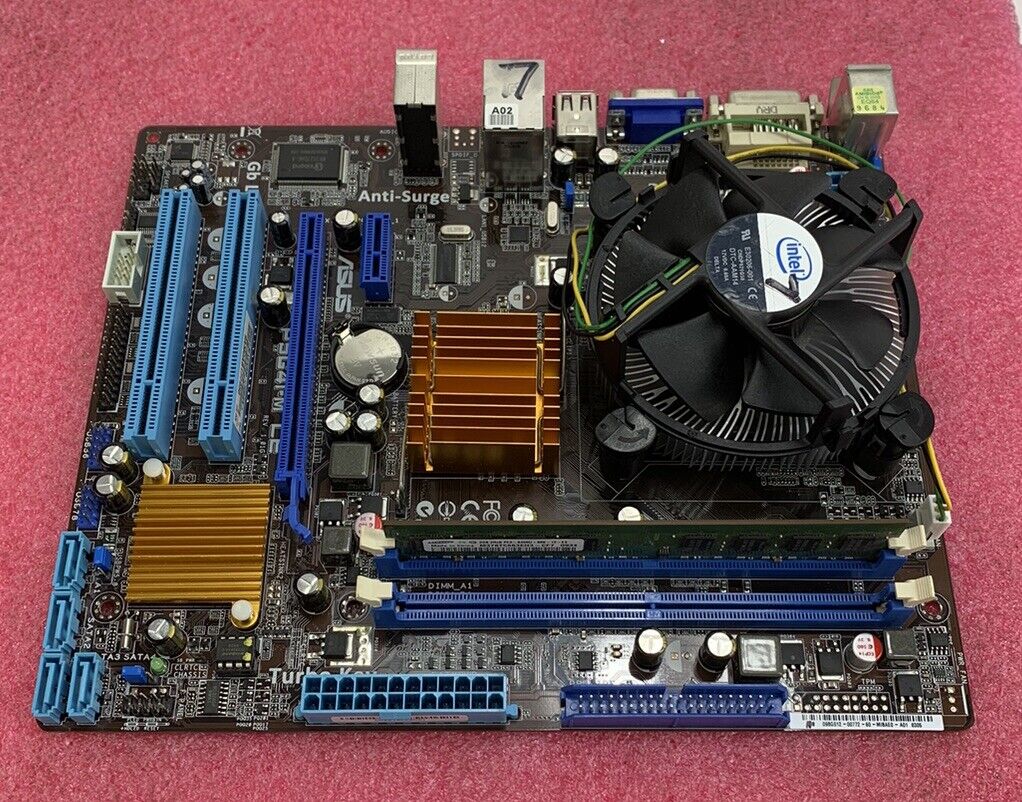 ASUS P5G41-MLE Motherboard Intel Celeron 430 1.8GHz 2GB RAM w/ Shield