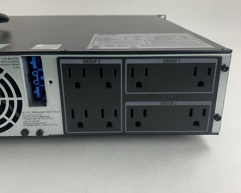APC SMX1500RM2UC SmartUPS LCD 1500va Tested w/ rack ears No Batteries/Faceplate