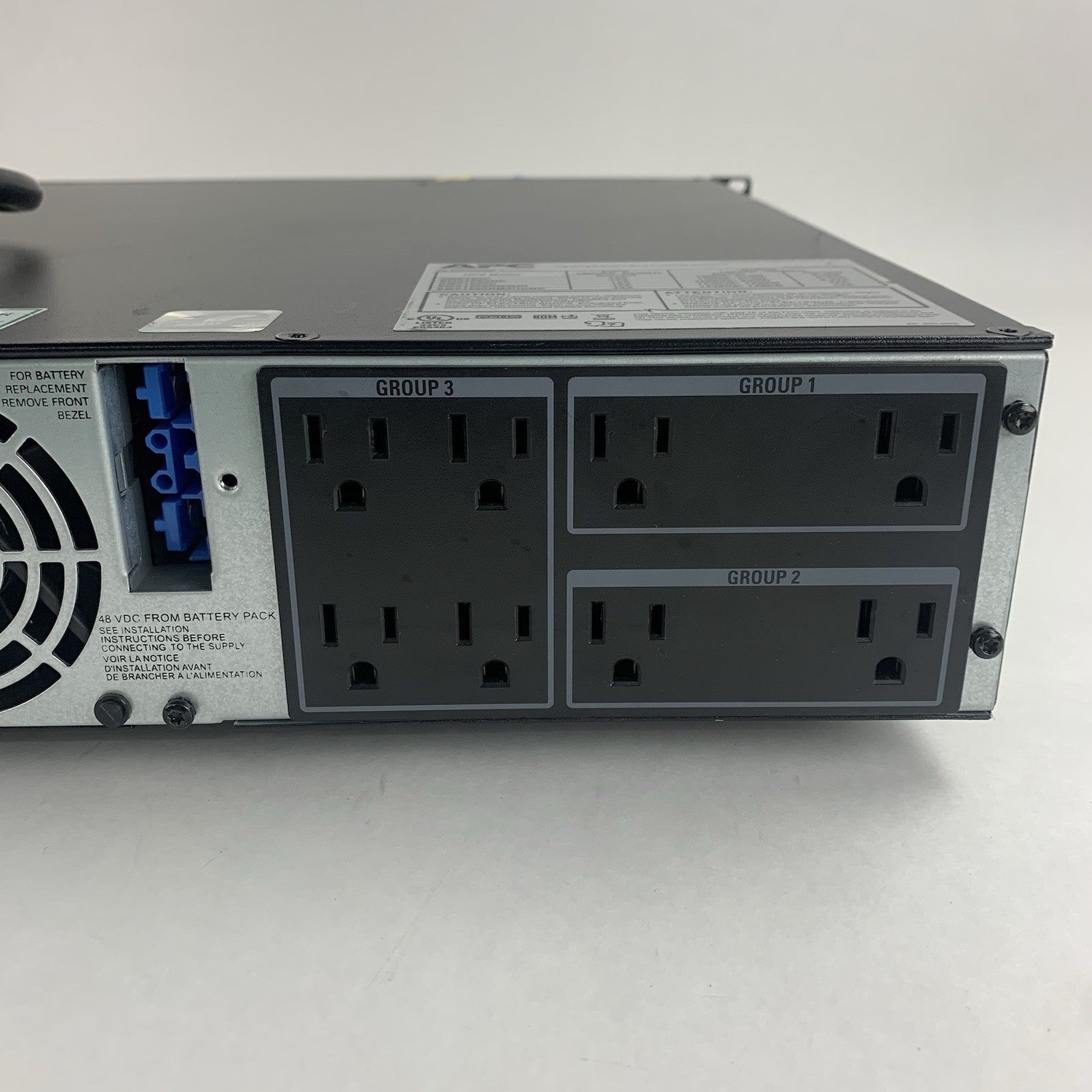 APC SMX1500RM2UC SmartUPS LCD 1500va Tested w/ rack ears No Batteries/Faceplate8