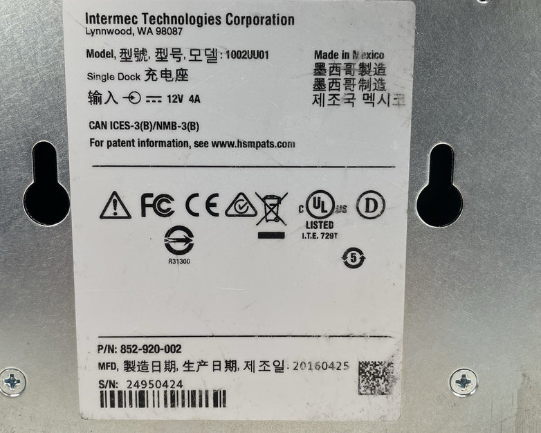 Intermec 1002UU01 PCB #203-922-002 No Power Cord Lot of 2