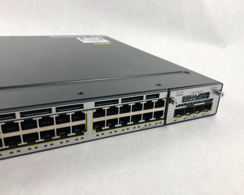 Cisco Catalyst WS-C3750X-24T-S 24-Ports Gigabit Network Switch