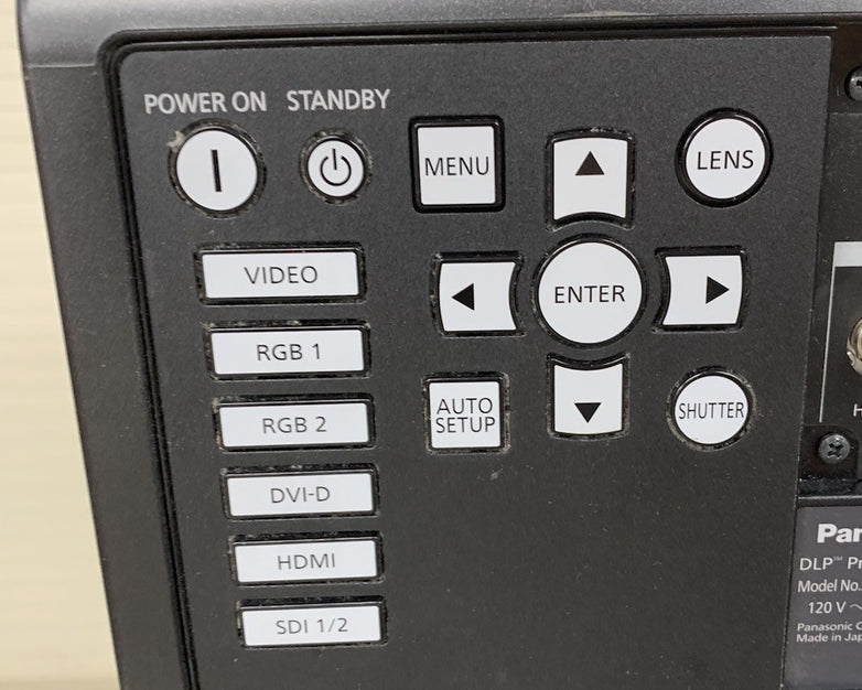 Panasonic PT-DZ10KU WUXGA DLP Lamp Projector Bad Lamp 1 - No Lens No Remote