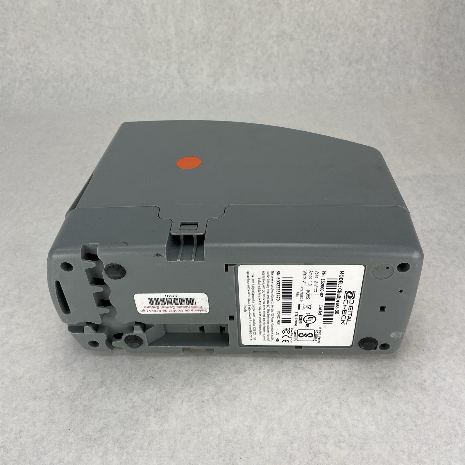 Digital Check Chexpress 30 CX30 Check Scanner Broken Feed Guide Parts or Repair