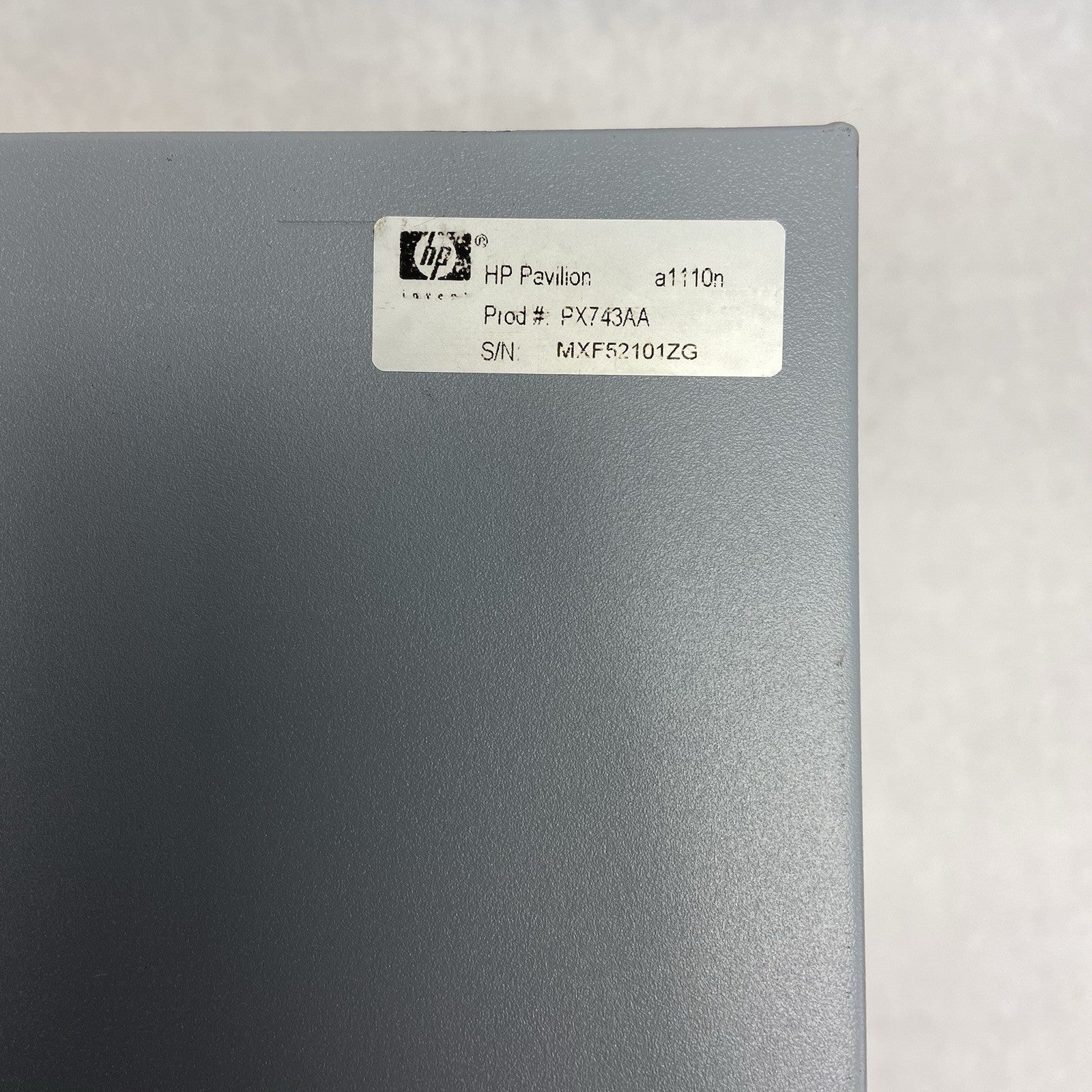 HP Pavilion A1110N MT Intel Celeron 3.06GHz 512MB RAM No HDD No OS3