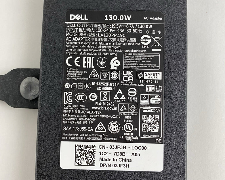 Dell LA130PM190 130W Small Barrel AC Adapter lot of 4