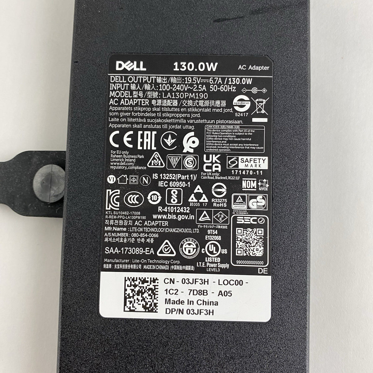 Dell LA130PM190 130W Small Barrel AC Adapter lot of 46
