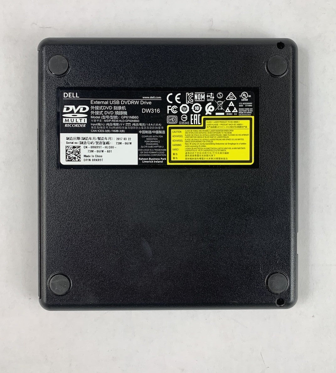 Dell GP61NB60 External USB DVDRW Drive (Lot of 2)8
