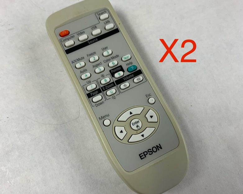 Lot of 2 Epson Remote Controller 150672700