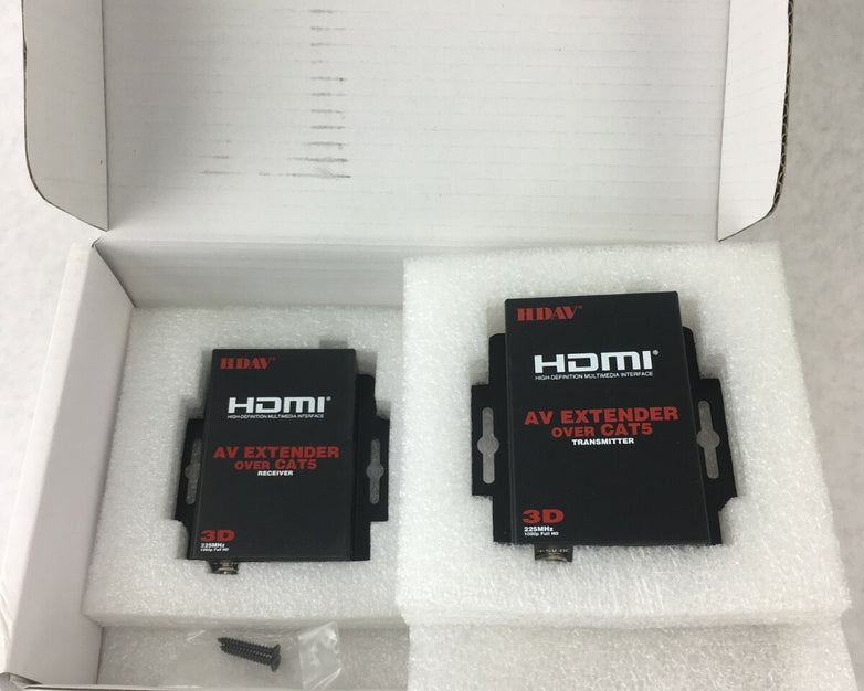 HDAV HD-C5S4 HDMI Audio Single Extender Over CAT5 UTP HD 3D 1080p (Lot of 2)