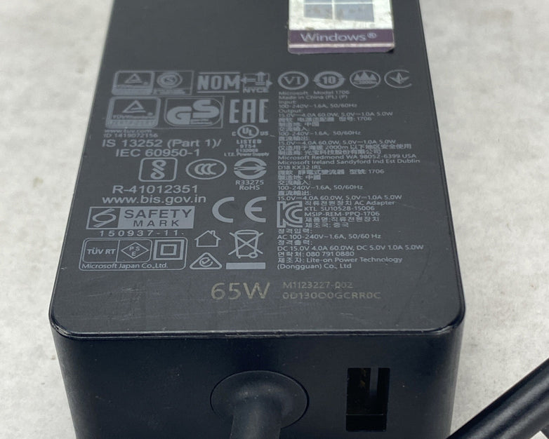 Microsoft 1706 240V 1.6A AC Adapter Lot of 5