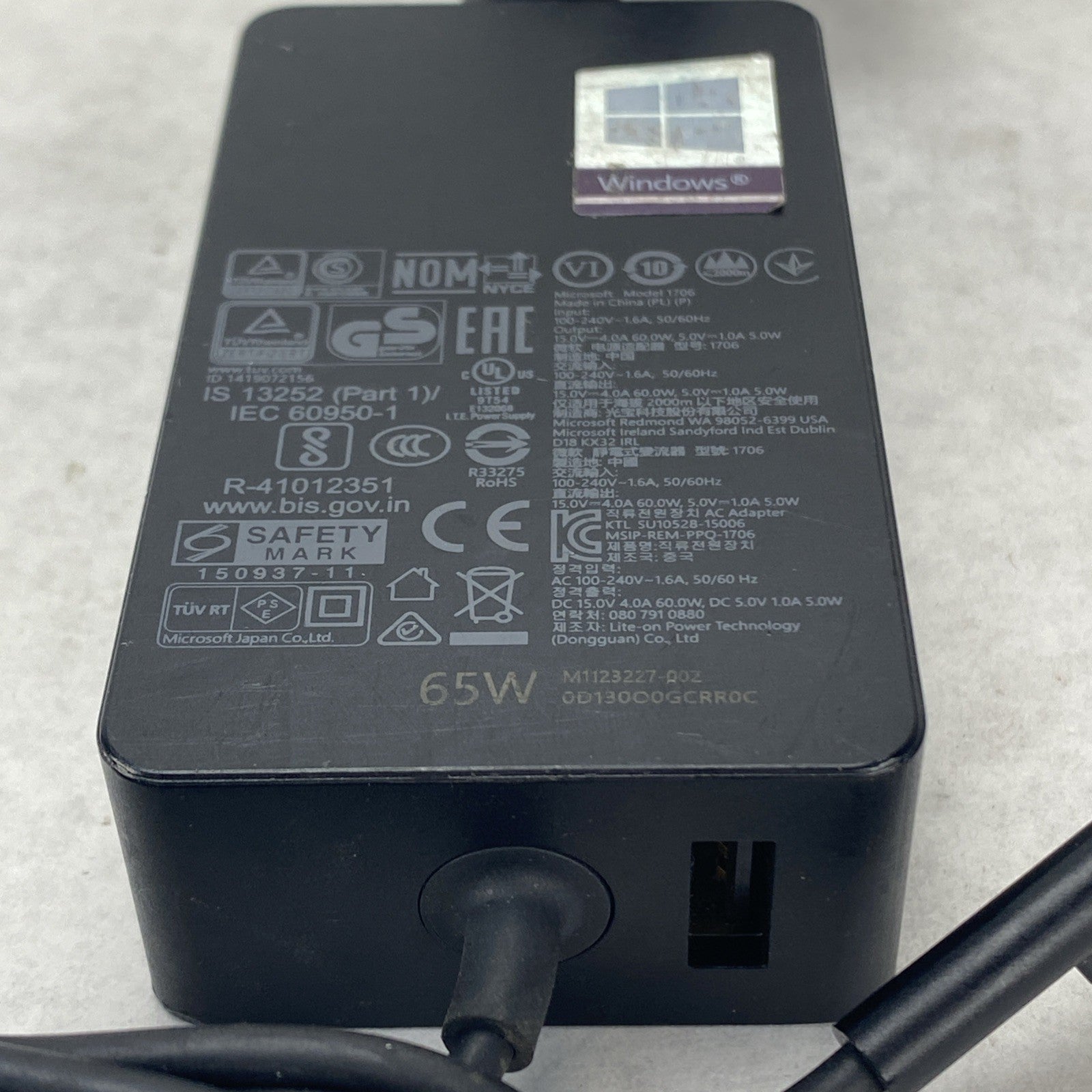 Microsoft 1706 240V 1.6A AC Adapter Lot of 56