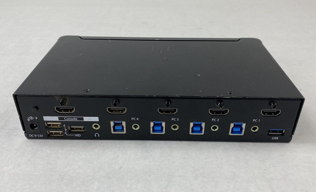 StarTech SV431HDU3A2 Rev 2 4-Port HDMI KVM Switch with USB 3.0 Hub