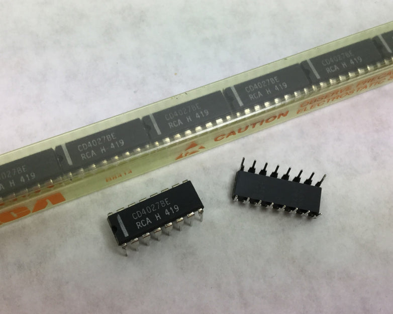 Genuine RCA CD4027BE  Integrated Circuit  16 Pin  Lot of 25