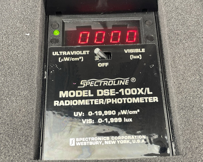 Spectroline Model DSE-100X/L Digital Radiometer/Photometer Tested Not Calibrated