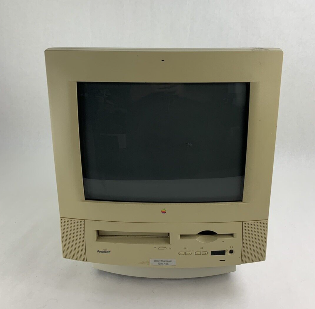 Power Macintosh 5200/75LC PowerPC Computer Power PC 603 75 Mhz Ram No OS No HDD
