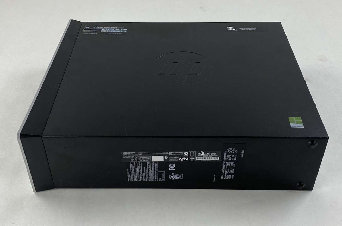 HP Pavilion Slimline 400-314 SFF AMD E1-2500 1.40GHz 8GB RAM No HDD No OS