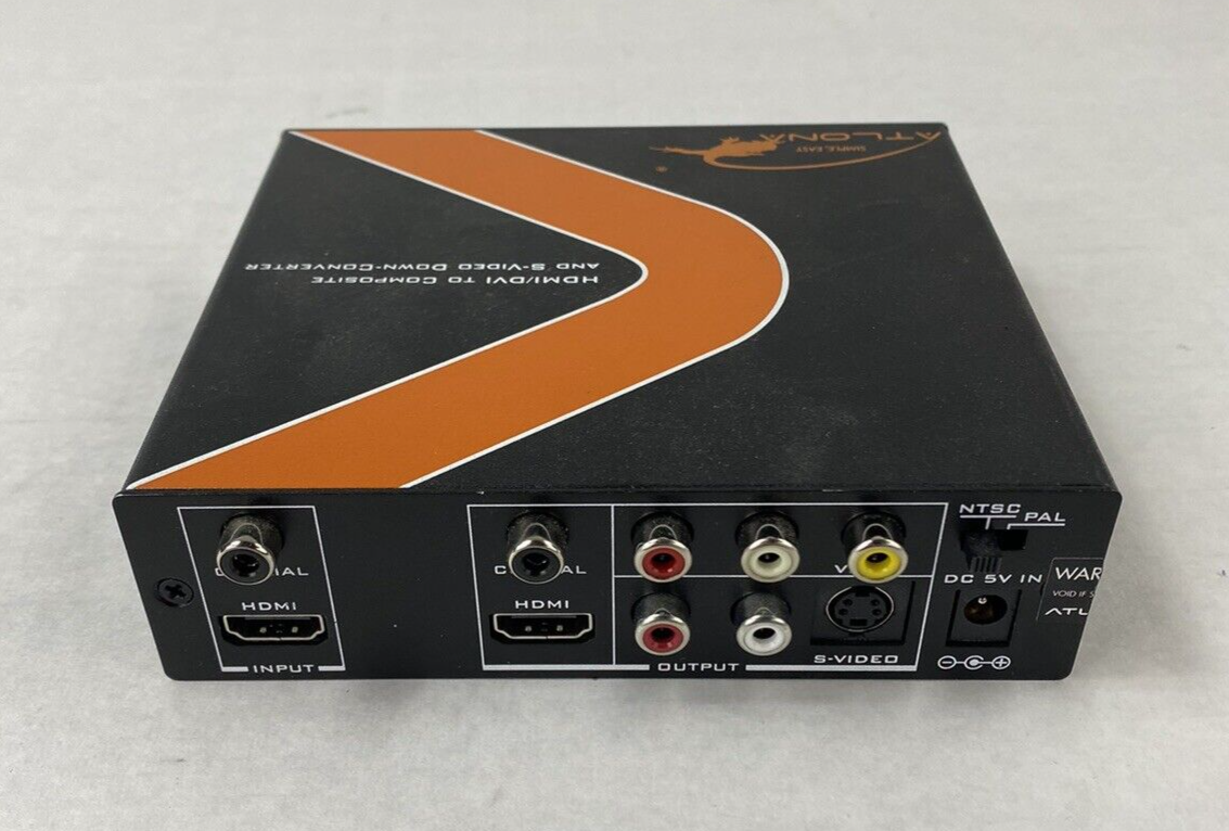 Atlona AT-HD530 HDMI to Composite/S-Video Down-Converter w/ Adapter Power Tested