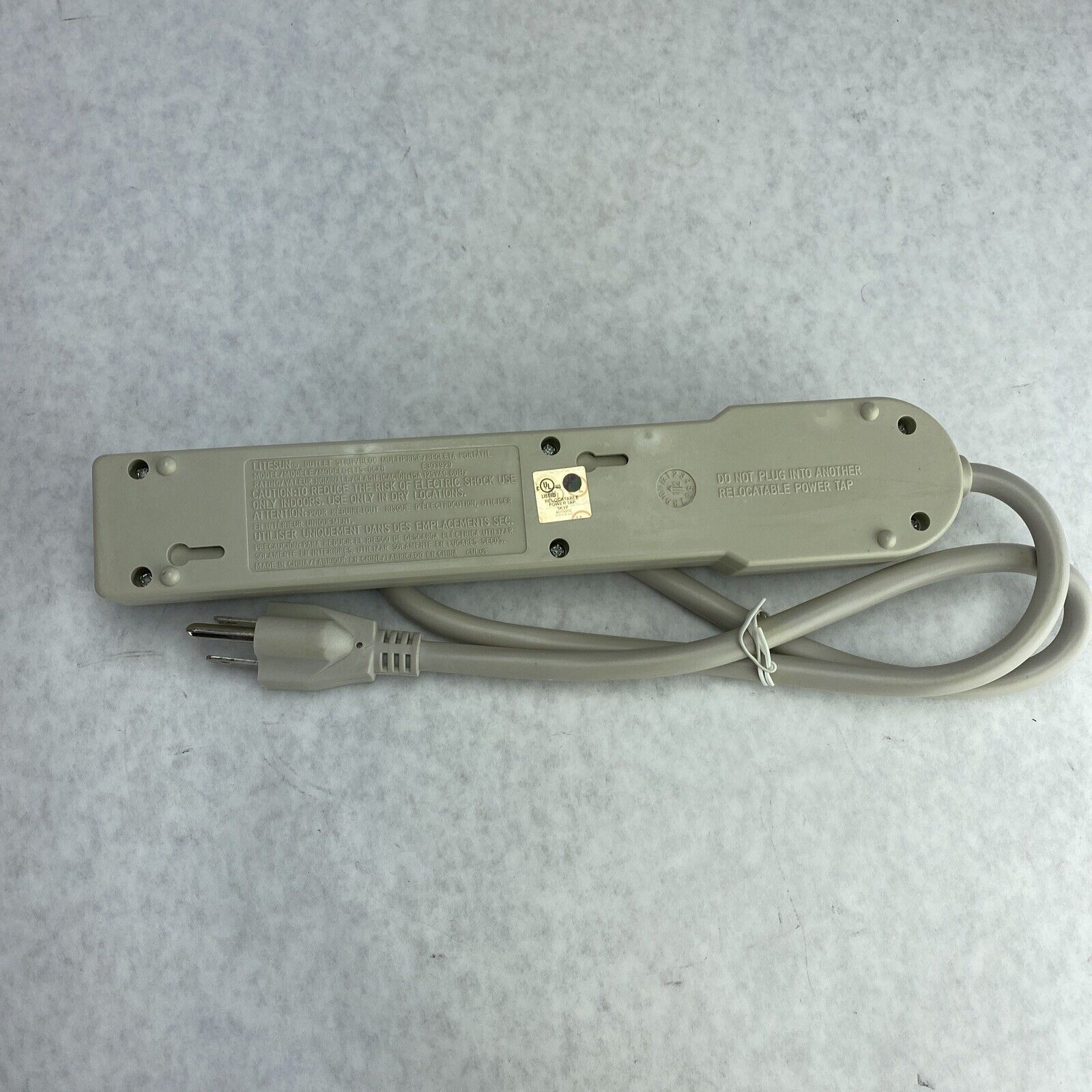 Power First 5HN14G Power Strip 6 Outlets